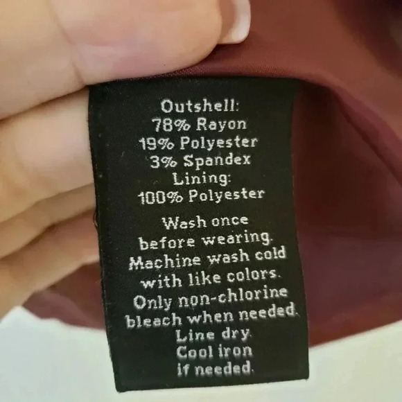 Rock & Republic Burgundy/Wine Metallic Jacket - Picture 4 of 4